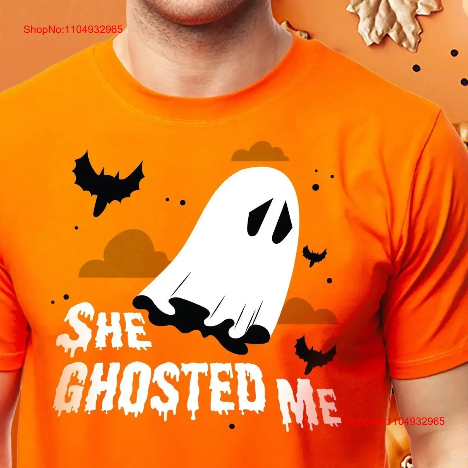 

Silly Halloween Ghosted T Shirt She Me Funny Ghost Aparel vintage Washed Top For Everyday Wear graphic Versatile homme Slightly