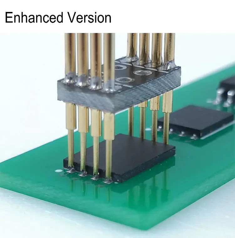 Burn Test Probe Pogo Pin 1.27 Chip SOP WSON SOIC VSOP SPI FLASH 8P With Cable 30cm