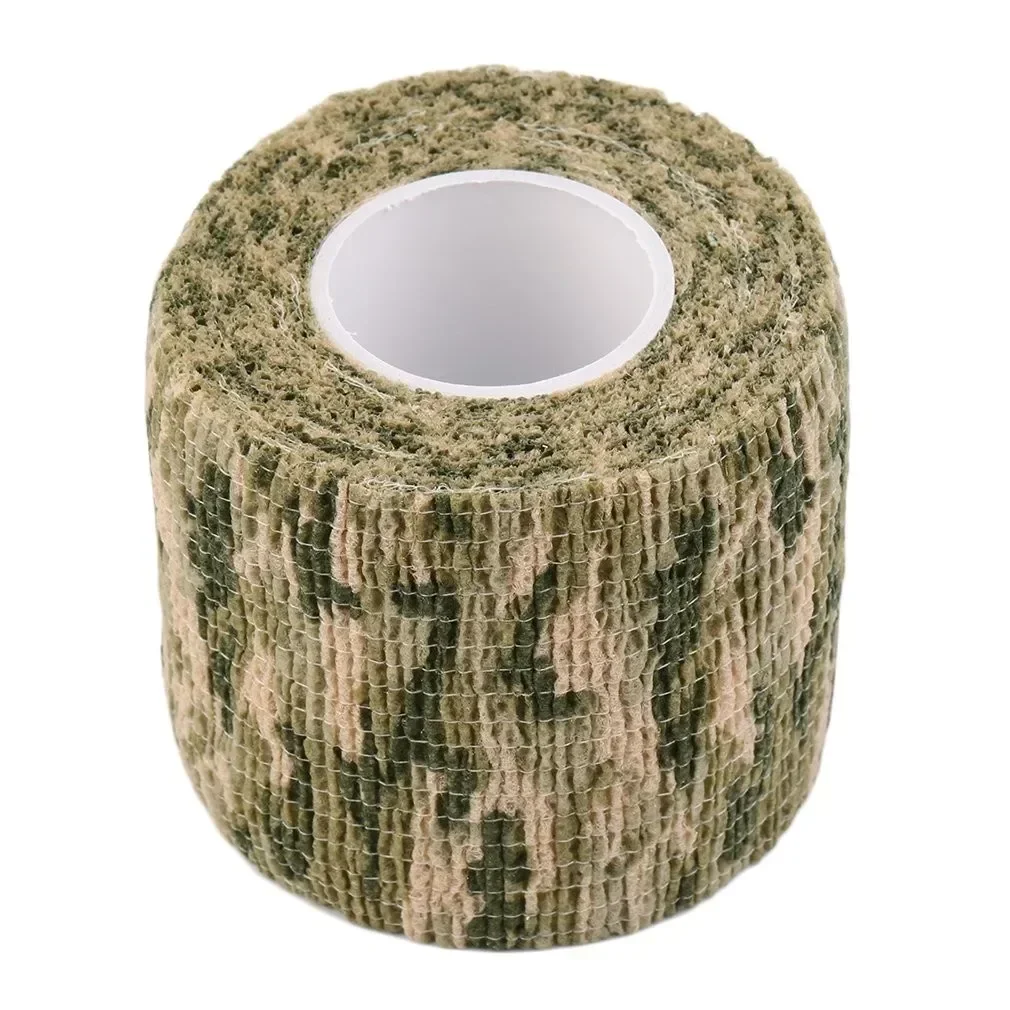 1 X Camouflage Invisible Tape Camo Form Reusable Self Cling Camo Hunting Parts Fabric Tape Wrap Outdoor Camping Auxiliary Tool