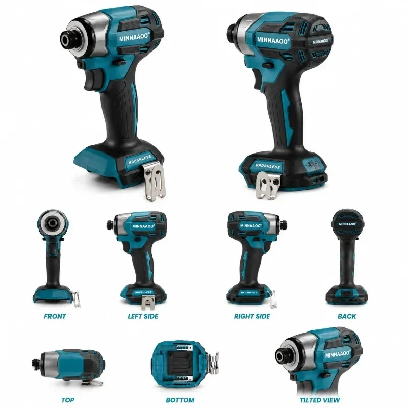 MINNAAOO 18V 6Ah High Capacity Lithium Ion Battery Pack for Cordless Drill Impact Driver Tools Compatible for Makita DTD173