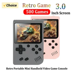 Retro Portable Mini Handheld Video Game Console 8 Bit 3.0 Inch Color LCD Kids Color Game Player Built in 500 Games