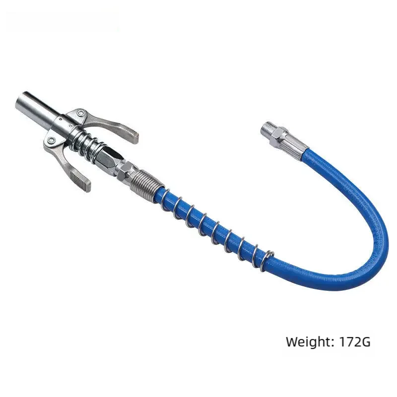 Lock Clamp Self-locking Grease Gun Coupler Sharp Flat Needle Nozzle Explosion-proof Hose Universal Grease Gun Accessories