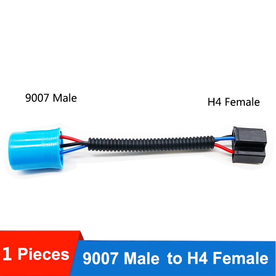 1PC H11 9005/9006 9007 H4 H13 adapter Male Female Conversion Connector Wiring Harness Headlight Fog Light Plug Cable Socket Wire