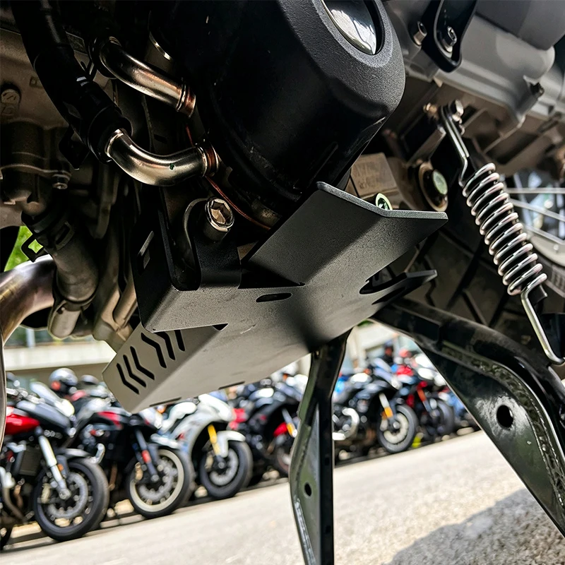 Picture 6: Suitable for Zontes 368G 368E 368K Modified Accessories Engine Chassis Guard Engine Bottom Protective Cover Skid Protector Plate
