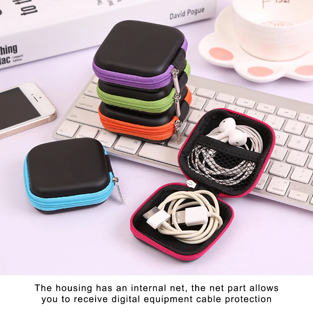 Box Storage Headphone Coin Earphone Bag Purse Case Packaging Portable