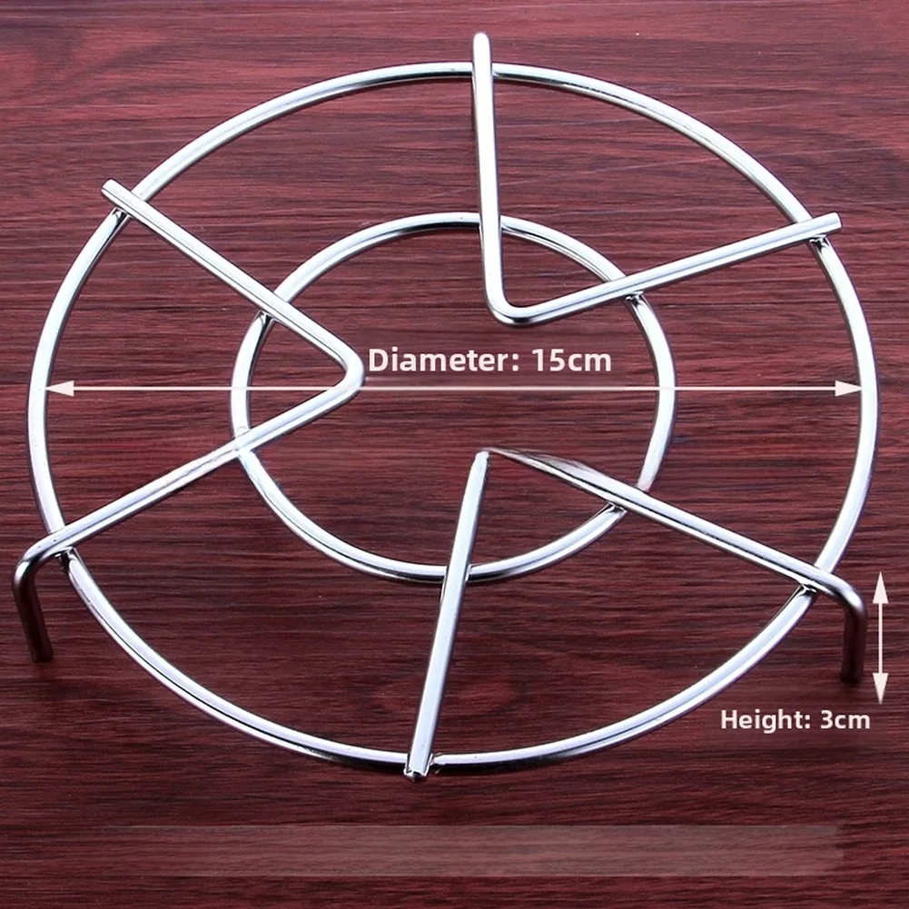 Easy Clean Cooking Rack Steamer Rack Steel Stand Sliver Steamer Rack 201 Stainless Steel 4mm Thick Wire Foldable Design