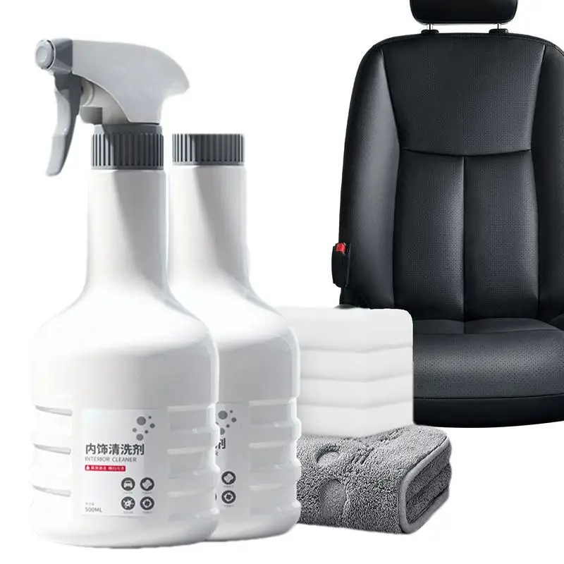 Car Dashboard Cleaner Multi Surface Cleaner Spray Effective High Foam Multipurpose Car Cleaner For Dash Leather Trim Glass