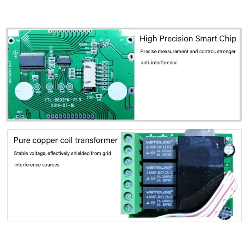 Digital Thermostat Cooling Heating Ventilation Function Air Conditioning Panel Switch Hotel Temperature Controller Thermostat