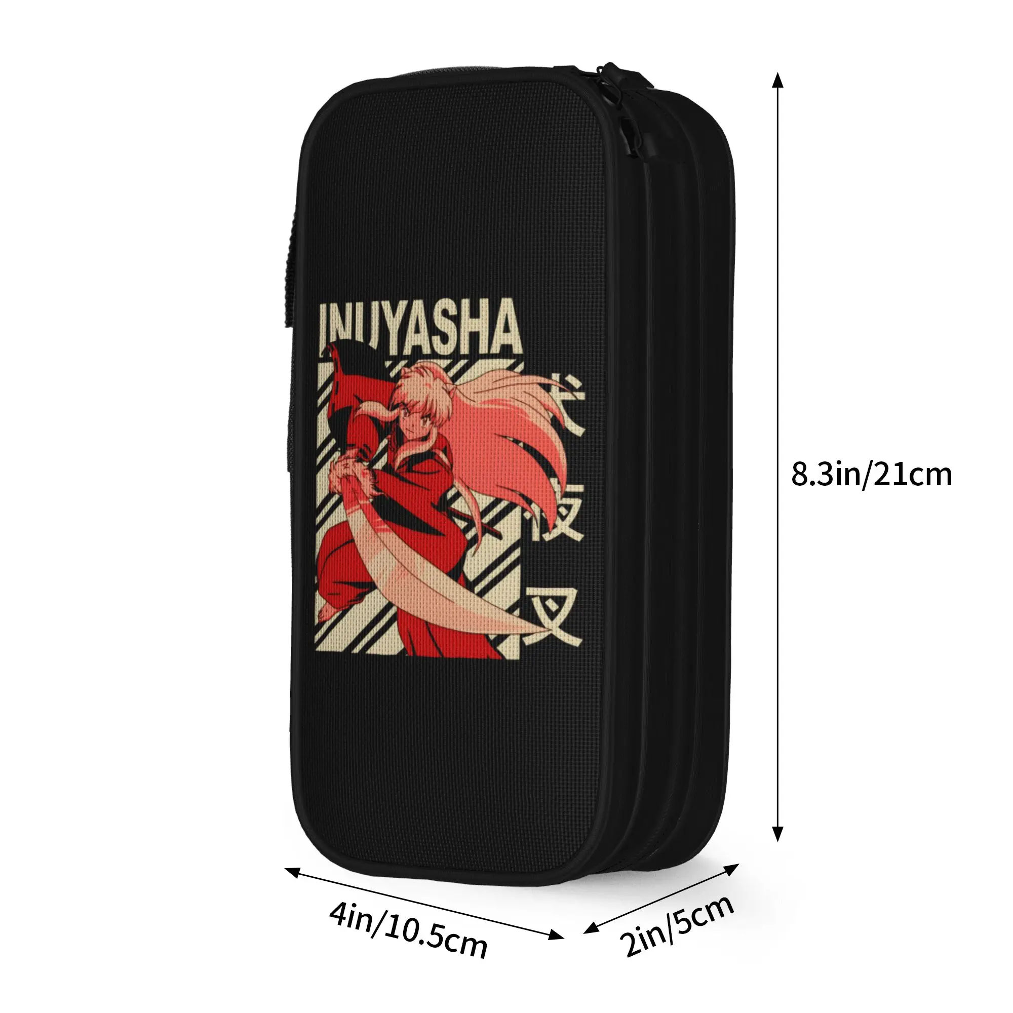Classic Inuyashas Kagome Japanese Anime Pencil Cases  Pencilcases Pen Box for Girl Boy Big Bag Students School Gifts Accessories view 4