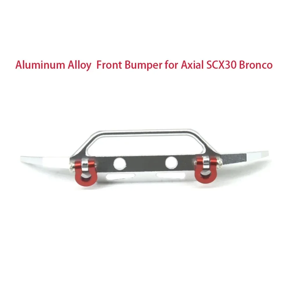 RC Car Aluminum Alloy Bumper Parts for Axial 1/30 SCX30 AXI-2048 Retrofit Upgrade Accessories