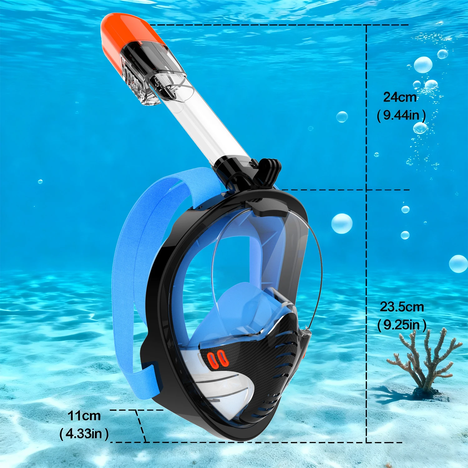 수중 스쿠버 안티 포그 풀페이스 다이빙 마스크 드라이 스노클링 호흡 마스크 안전 방수 수영 장비 성인용