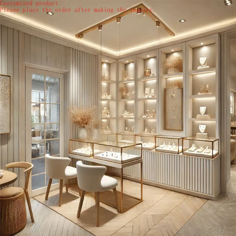 

Custom.Custom Jewellery Counter Display Cabinet Used Glass Display Cases Kiosk Jewelry Showcase