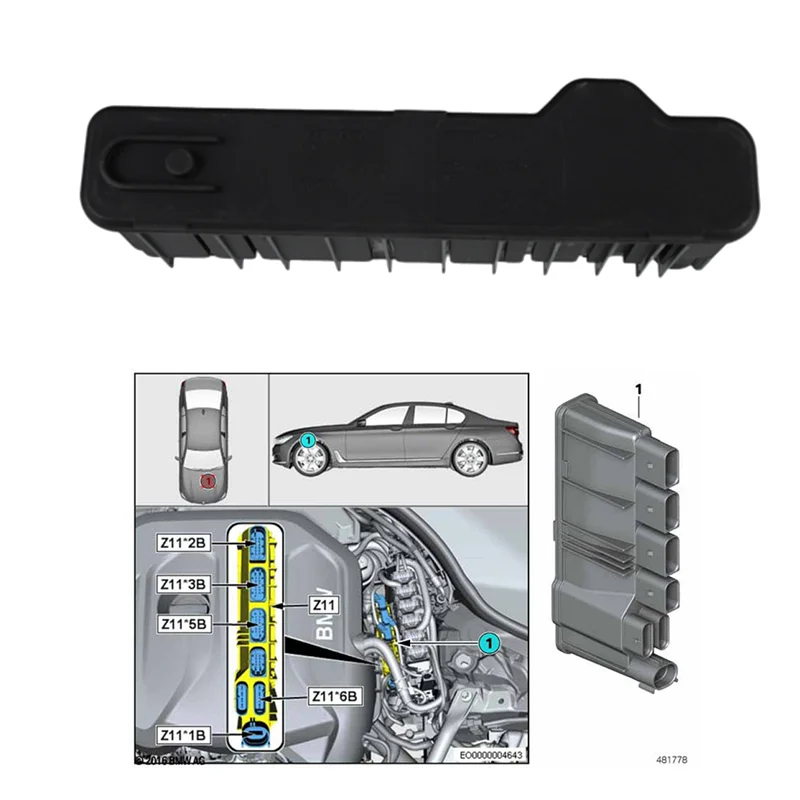 

WOWFU-Компьютерный блок 12638741401 для BMW G20/G30/G01/G05/G06/G07 2017-2019 Новый интегрированный модуль питания