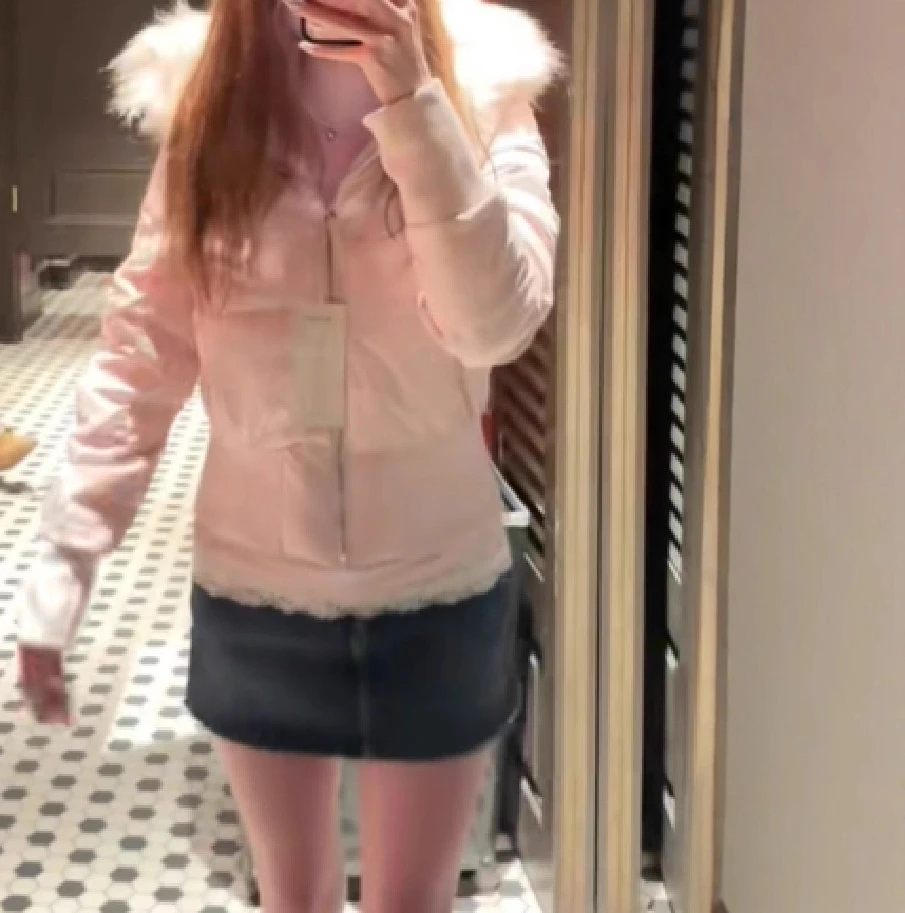 

Fashionable Winter Fur Collar Hooded Zipper Cotton Clothing New Item 2025 Women's Clothing New Item