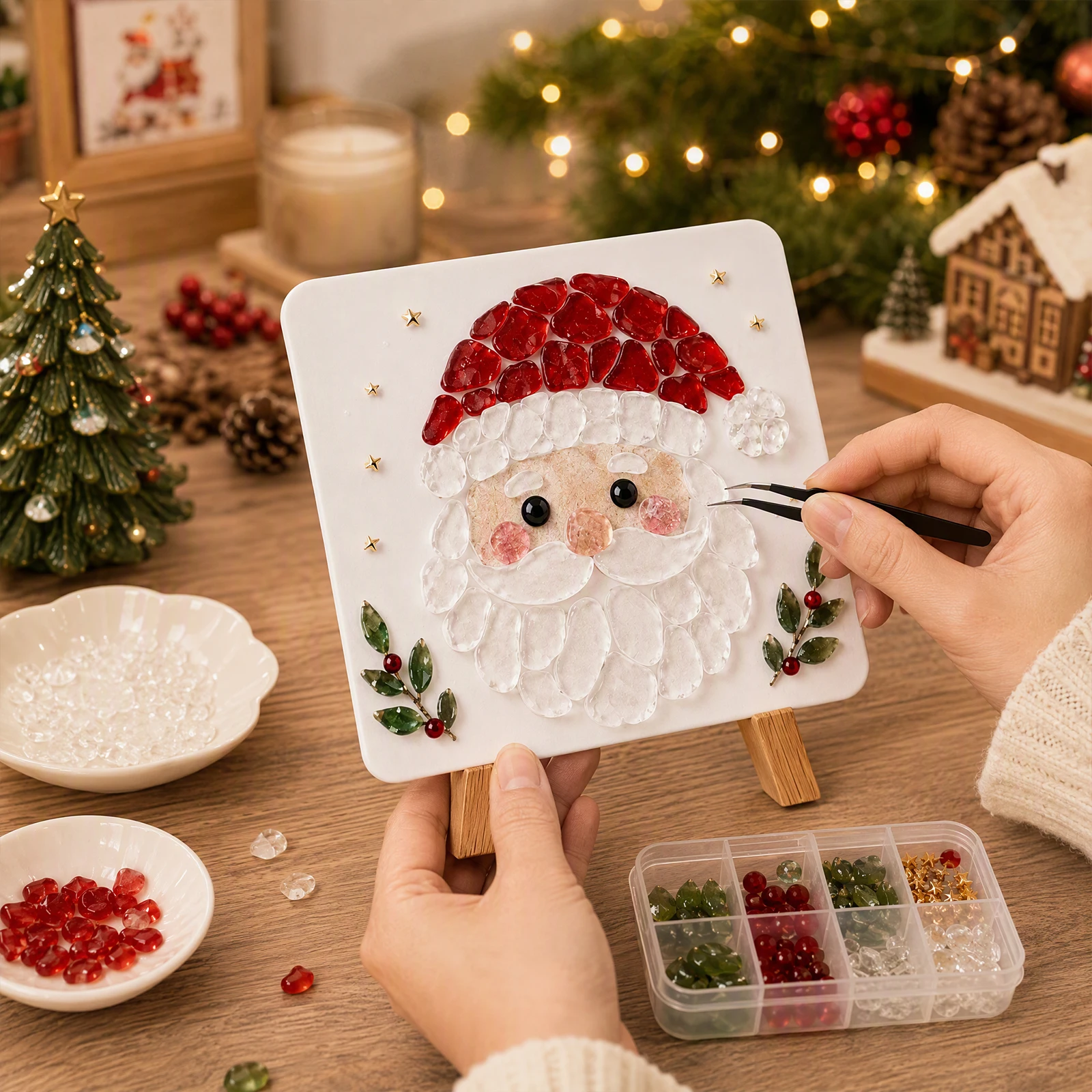 ชุดงานฝีมือต้นคริสต์มาสจากกระจ - Art Craft Christmas Tree บทวิจารณ์และราคา
