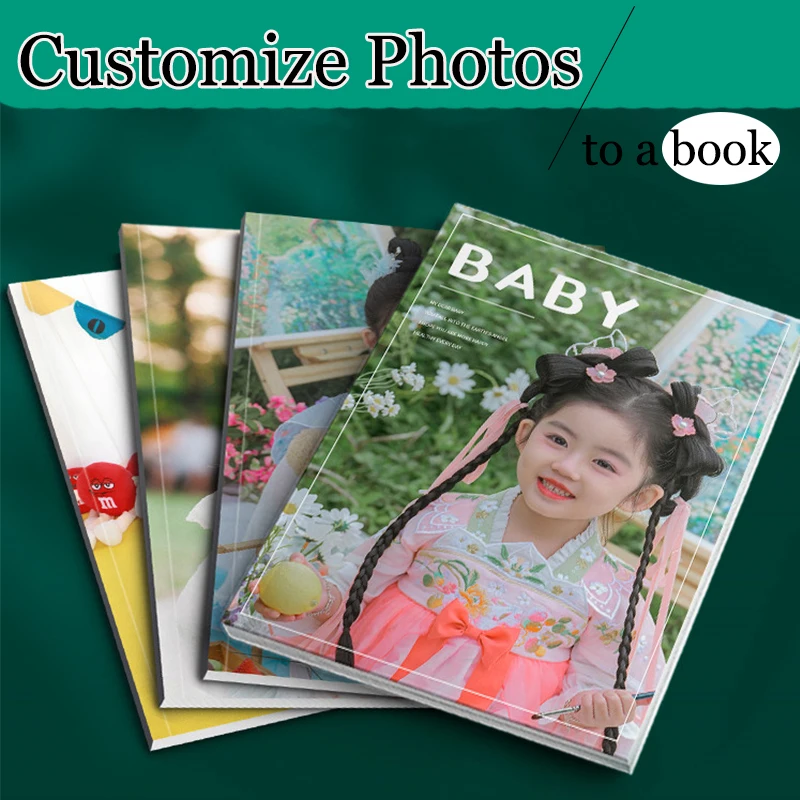 12inch Cutomize Photo Album Personalize DIY Print to a Magzine Album for Wedding Travel Set Ceremony Souvenir Photobook Gifts