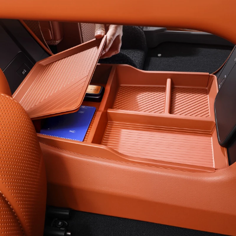 

For Geely Galaxy M9 2025 Center Console Storage Box Lower Storage Box Double Layered Storage Modified Interior Accessories