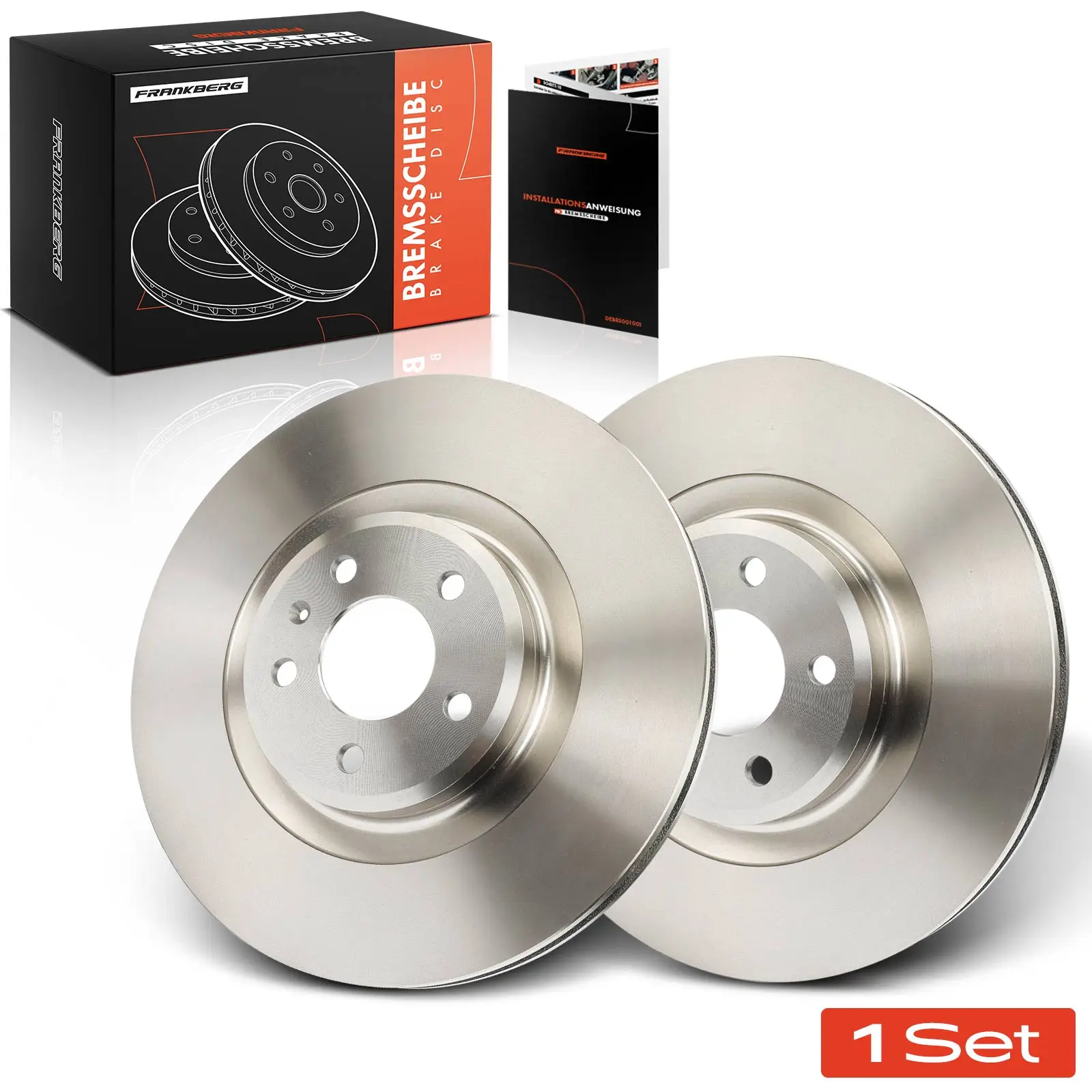 Frankberg 2x Disques de frein pour essieu avant pour Audi A4 Avant 8K2 8K5 3.0L 2008-2011 8K0615301M 8K0615301K