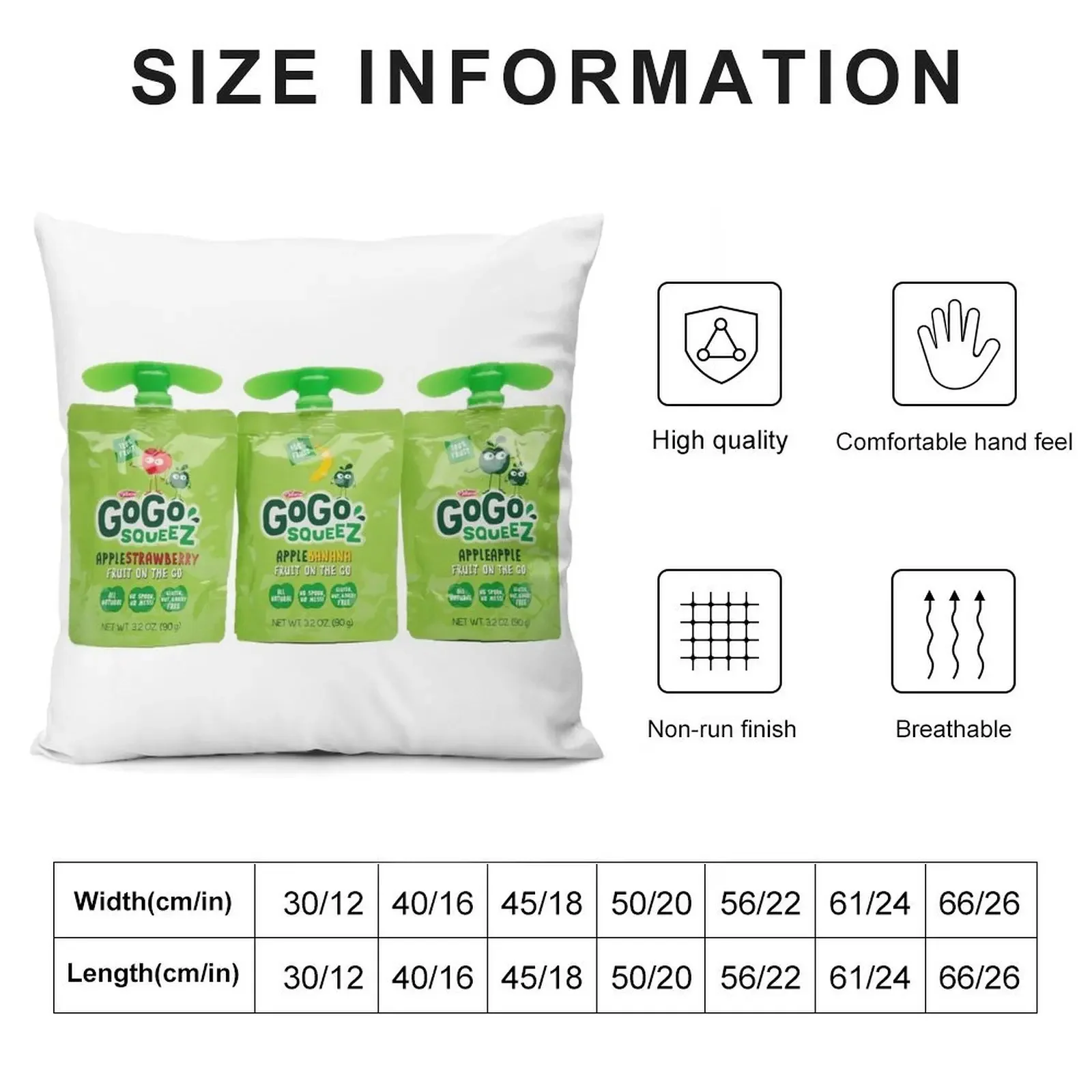 GoGo Squeez Throw Pillow Pillowcases For Pillows Sofa Cushion Cover pillow