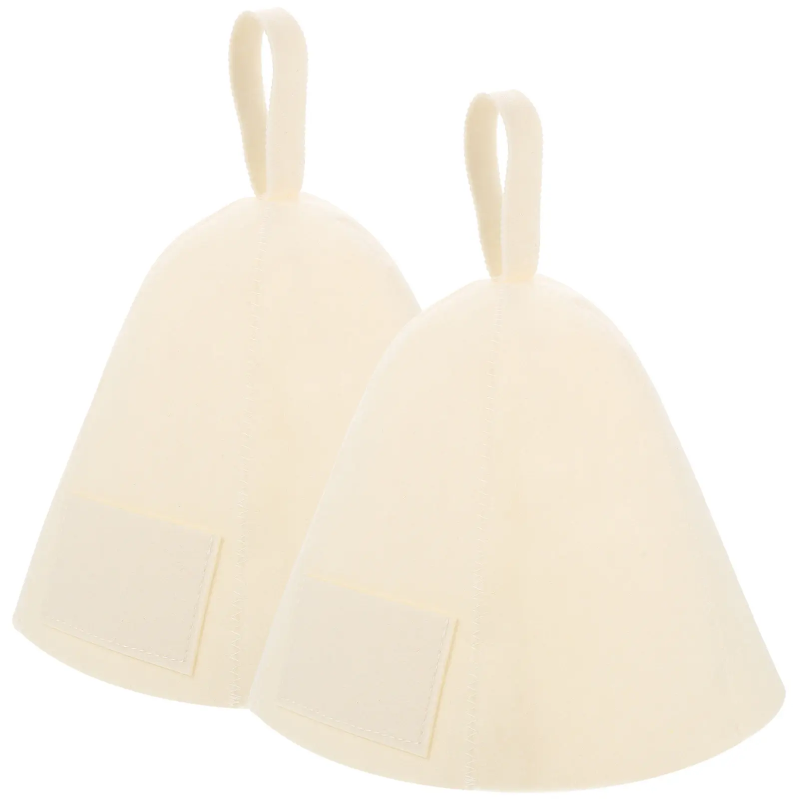 

2Pcs Felt Sauna Hat for Women Premium Breathable Heat Insulation Bathing Cap for Indoor Camping Sauna Bathroom Shower Use