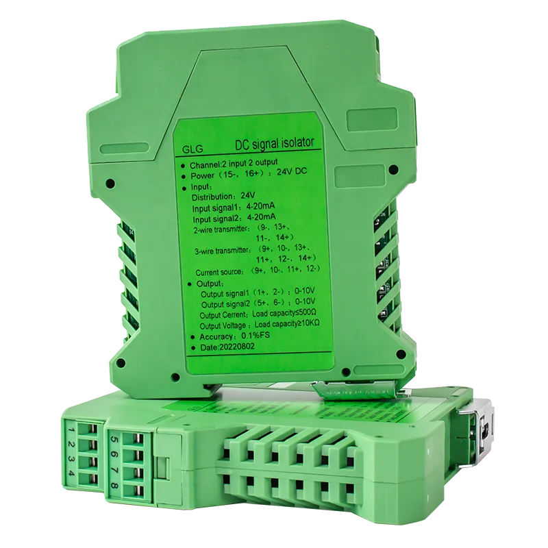 4-20mA to 0-10V Analog Signal Isolator 0-5V/1-5V Galvanic Isolator Converter 1 In 1 Out 1 In 2 Out