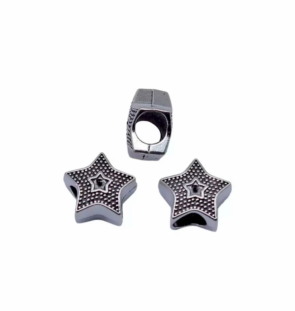 

20pcs 11*6.9mm, hole 4.7mm Vintage star spacer beads for jewelry handmade Zinc alloy metal HW3558