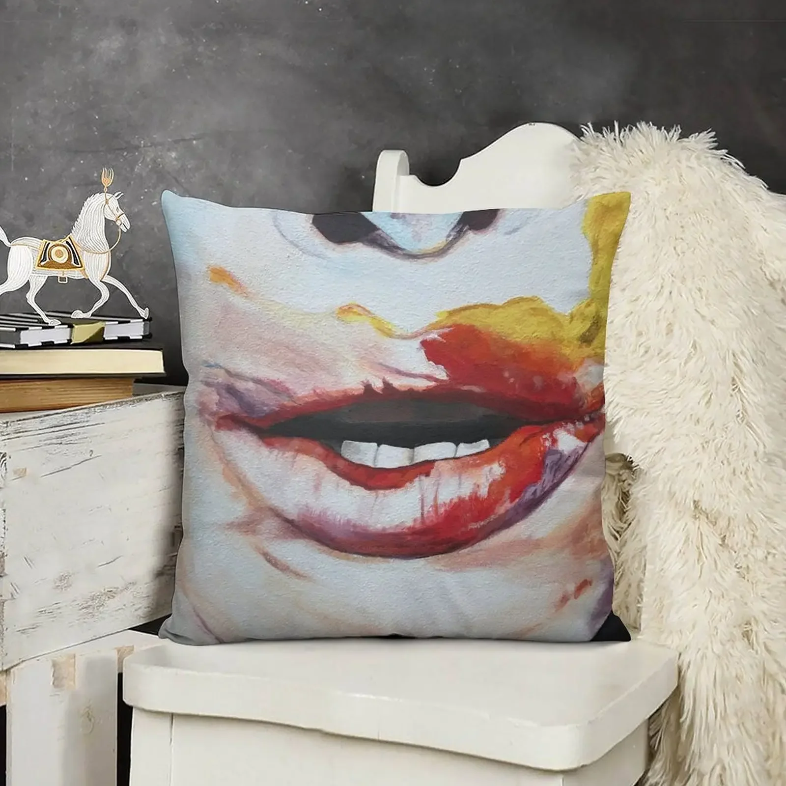 

Lady Gaga (closeup) Throw Pillow Christmas Pillows Cushion Cover For Sofa Sofas Covers Cushion Cover pillow