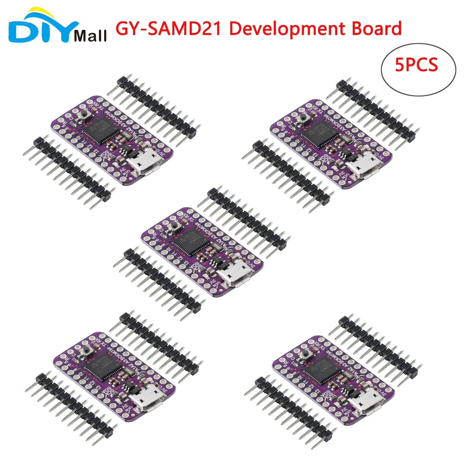 

5Pcs/lot DIYmall GY-SAMD21 Mini Breakout Sensor Development Board ATSAMD21G18 32-bit ARM Cortex-M0 for Arduino IDE