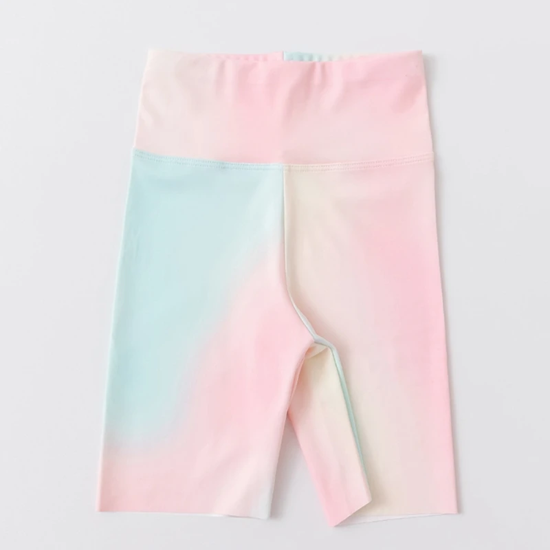 Schnell trocknende Sport-Leggings für Kinder mit hoher Taille, elastischem Druck, für Kinder, Training, Fitnessstudio, Shorts für 3–13 Jahre alte Mädchen, Workout-Leggings