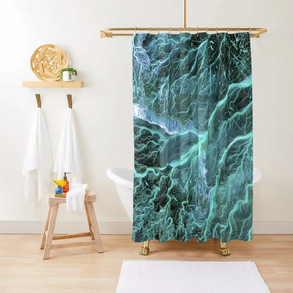

Turquoise Dream Shower Curtain Shower Waterproof Window Washable Waterproof Fabric Shower Curtain