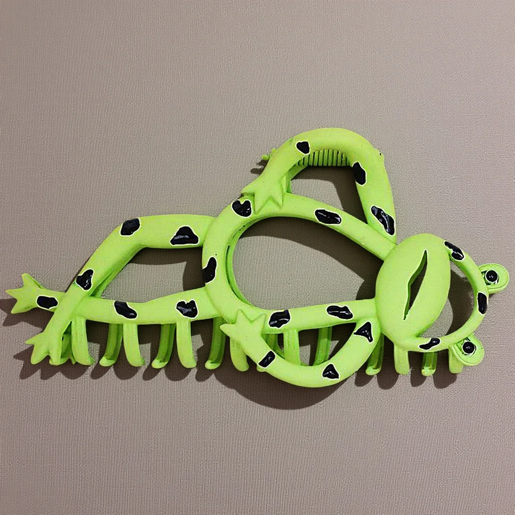 

Большая заколка-крабик из сплава, забавный мультяшный аксессуар для волос, для густых длинных волос, модный инструмент для укладки, заколка-крабик.