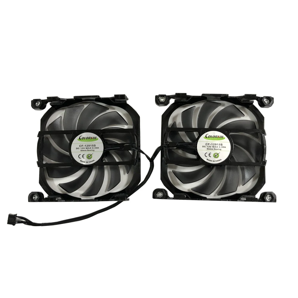 2 Teile/satz CF-12915S,GPU Kühler,Grafikkartenventilator,Für INNO3D GEFORCE GTX 1080 Ti X2,Für INNO3D GTX 1070 TI X2 V2,Für INNO3D GTX 1080 X2