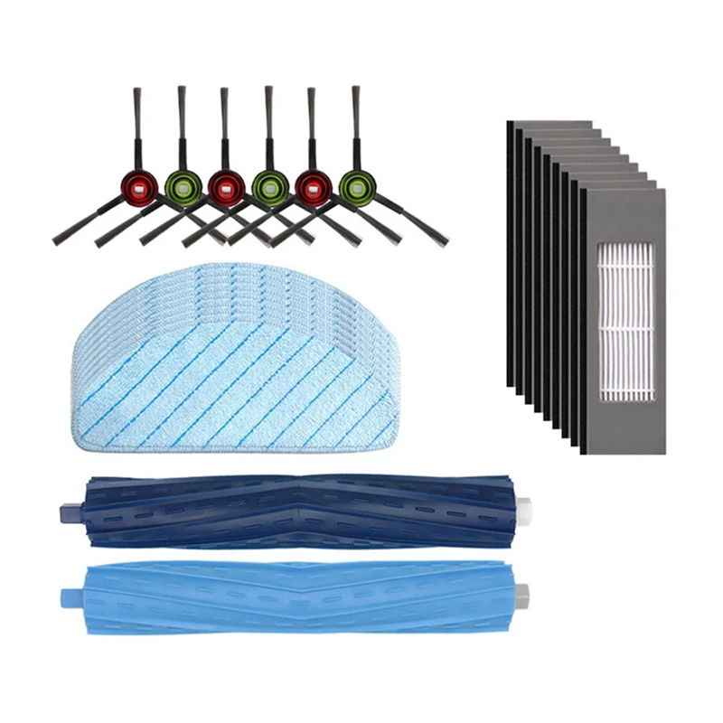 Aivi plus-掃除機ロボットの交換,メインブラシ,HEPAフィルター,モップクロス,ぼろきれアクセサリー,ecovacs debot t9