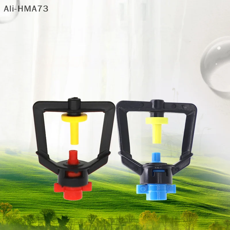 

20pcs Greenhouse 360 Refraction Micro Nozzle Garden Drip Irrigation Misting System Hanging Humidifier Sprayer W 4/7mm Barb