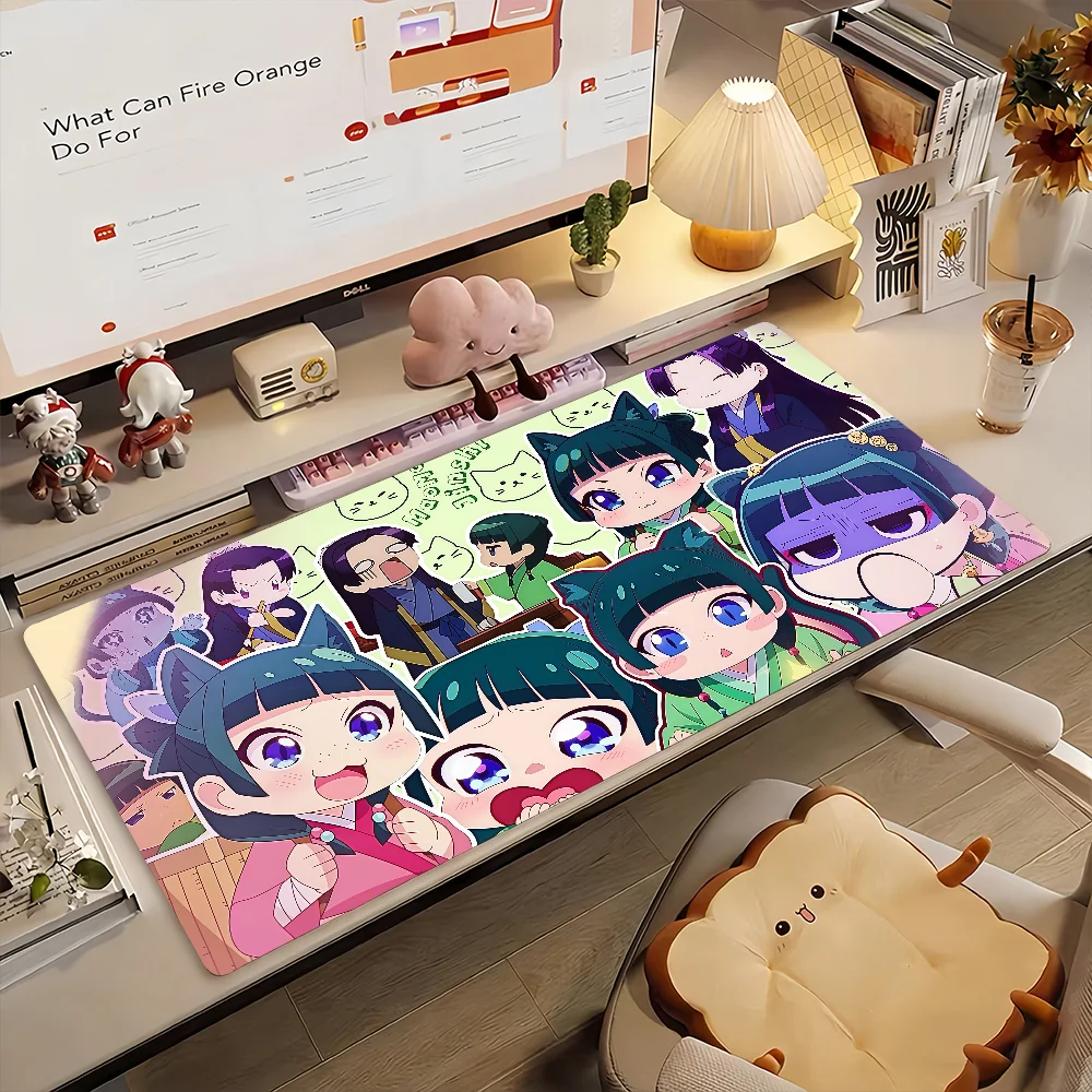 XXL Mysterious Apothecary Girl Mouse Pad, Non-Slip Rubber Stitched Edge, Large Balance Desk Mat for PC Gamer Laptop
