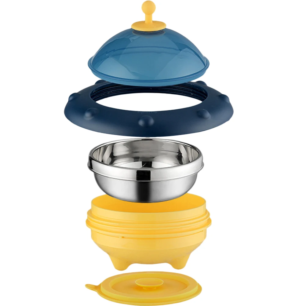 

Stainless Steel Baby With Suction Toddler Food Feeding Dish Lightweight Spill Proof Suction For Kids High Chair