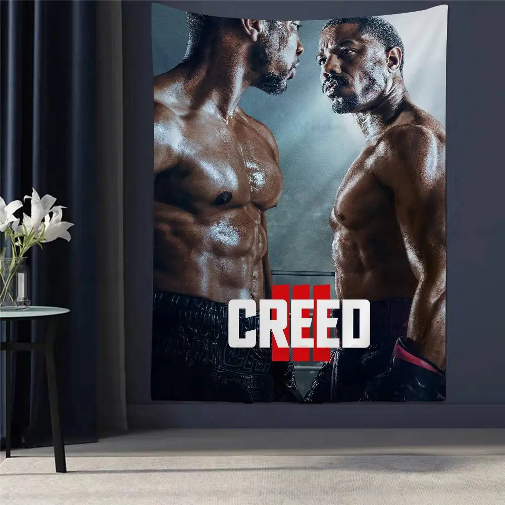 

Creed III Classic Movie Printed Large Wall Tapestry Cheap Hippie Wall Hanging Bohemian Wall Tapestries Mandala Home Decor