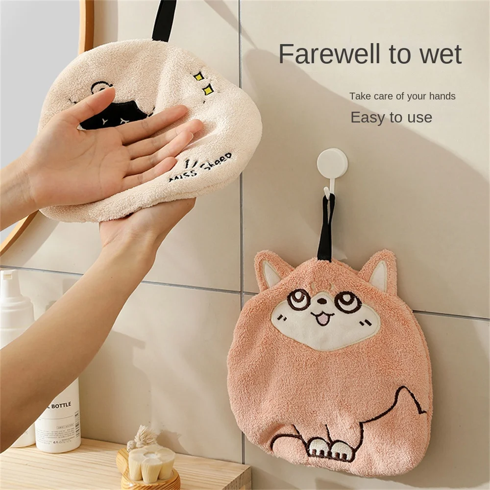 Towel Fine Workmanship Beautiful And Durable Durable Quick-drying Hanging Hand Towel Hand Towel Strong Water Absorption