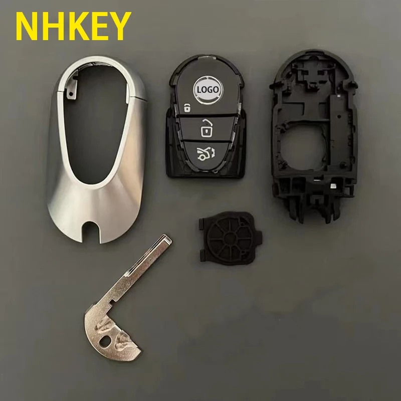 NHKEY Suitable for MB remote control key housing 2022 new C260L/S400/S450 level replacement housing