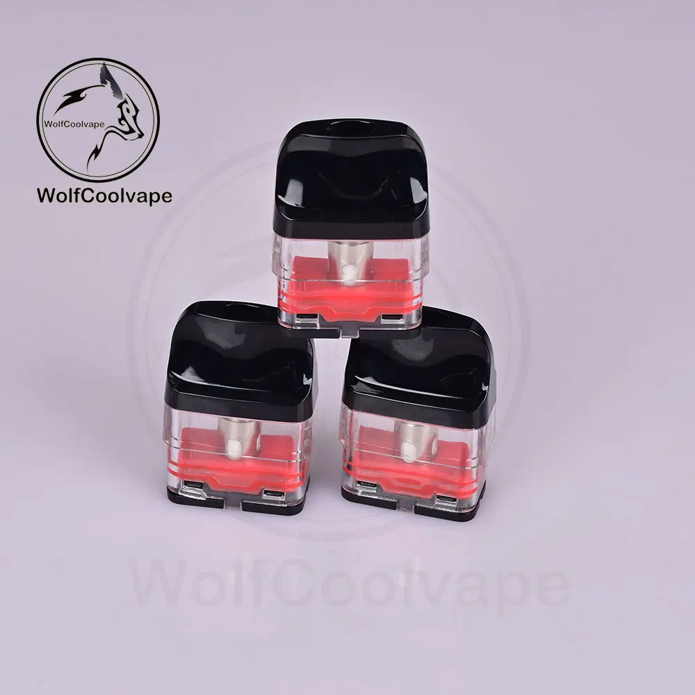 10Pcs Replacement Cartridge 2ml/3ml Top Fill 0.6/0.8ohm Mesh Coil Pod Empty for XROS V1/2/3/4/5 Nano/Mini/Cube Pods