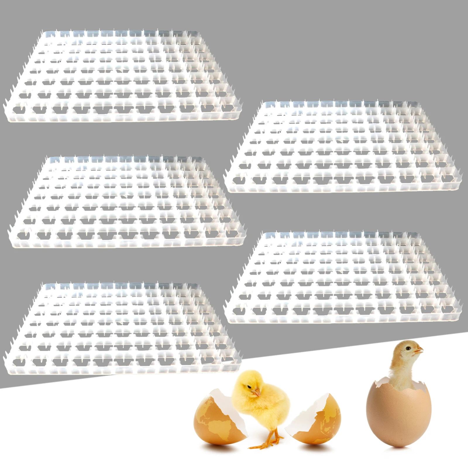 Imagem -03 - Quail Egg Turning Tray Egg Incubator Egg Turner Tray Farm Poultry Duck Hatcher Container Máquina de Reprodução Automática 440 Pcs