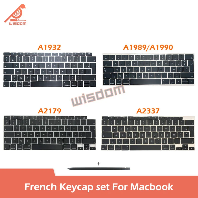 Laptop French Keycaps Keys For Macbook A1932 A1466 A1502 A1706 A1990 A2337 A2338 A2141 A2681 A2442 A2780 A2941 Keyboard Repair