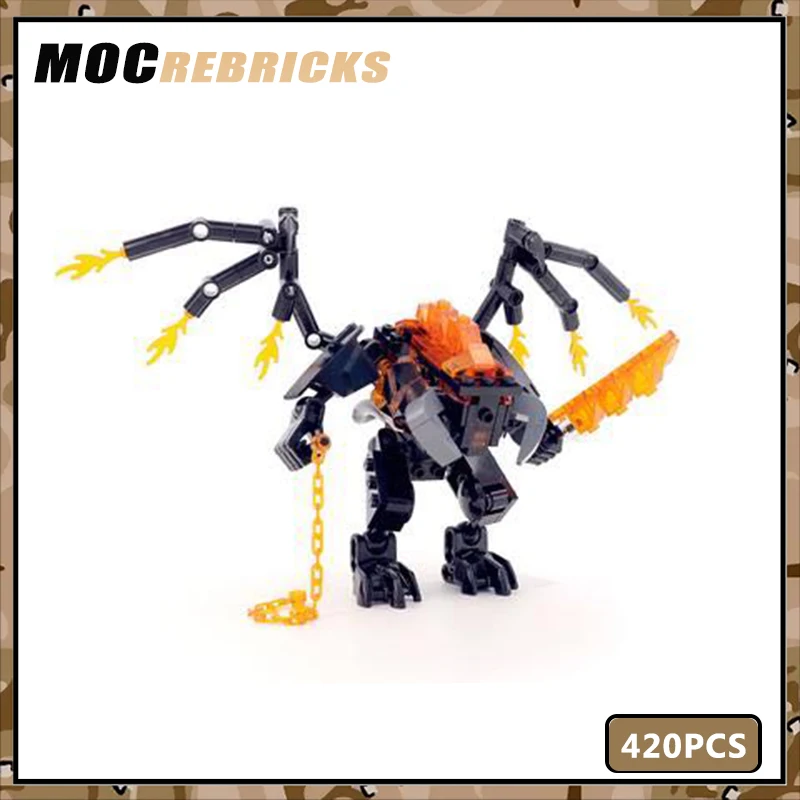 Mecha Series Gandalf Fights The Devil MOC Technology Bricks DIY Assembled Building Block Model Children Toys Christmas For Gifts