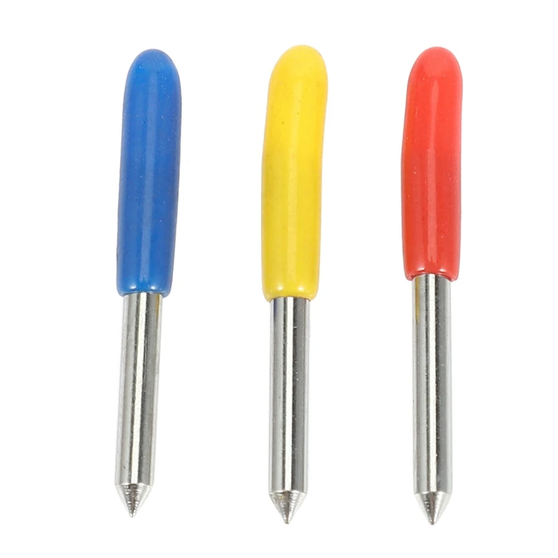 DT15 60Pcs Cutting Plotter Cutter Knife Blades, 30 45 60 Degree Offset for Roland Silhouette Cameo