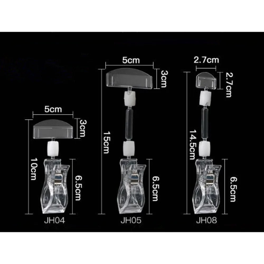 Hot Sale Affordable Merchandise Retail Sign Card Price Tag Pop Display Holder Supermarket Advertising Promotion Clip Clamp 10pcs