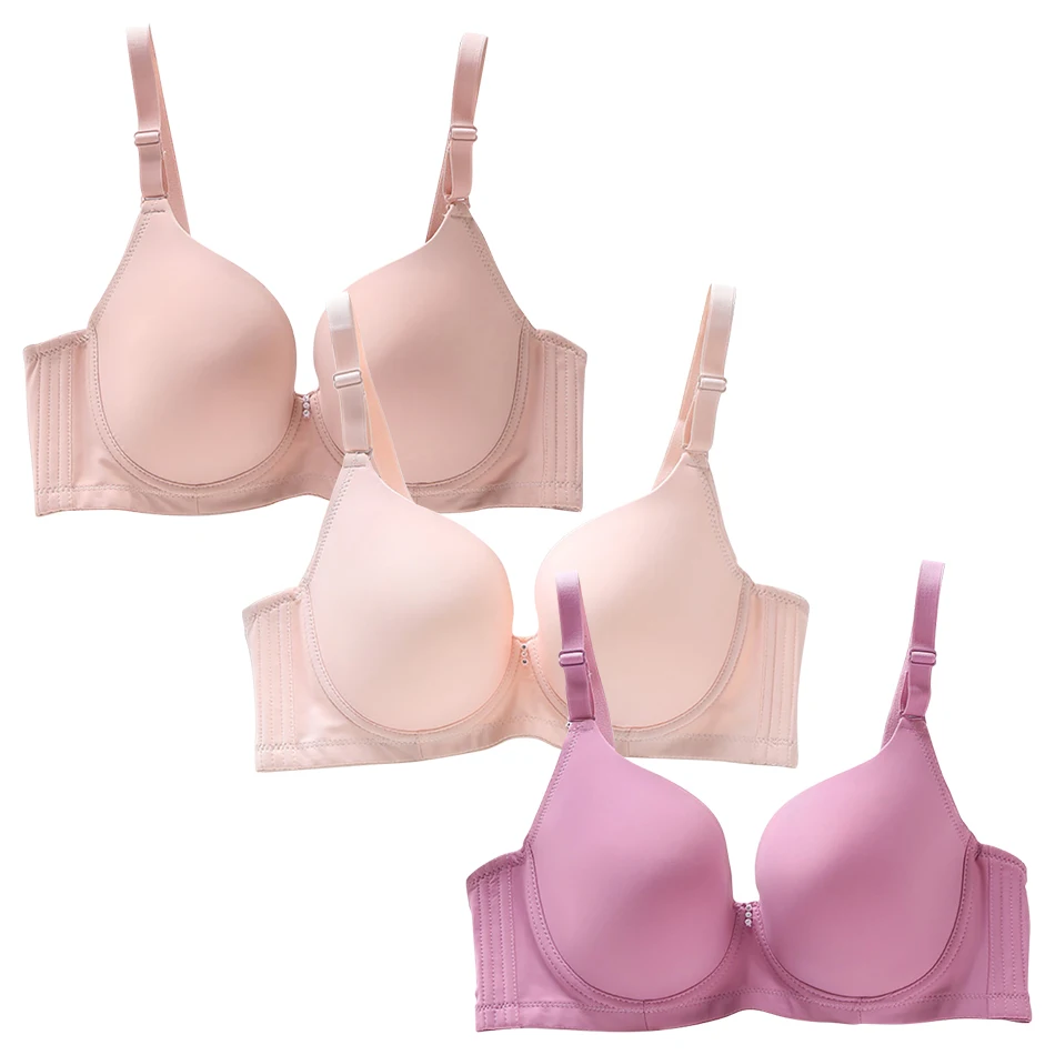 Achieve Confident Look with Plus Size Cup No Underwire Bra Push Up Design Light Padding Natural Lift Suitable Variety of Outfits