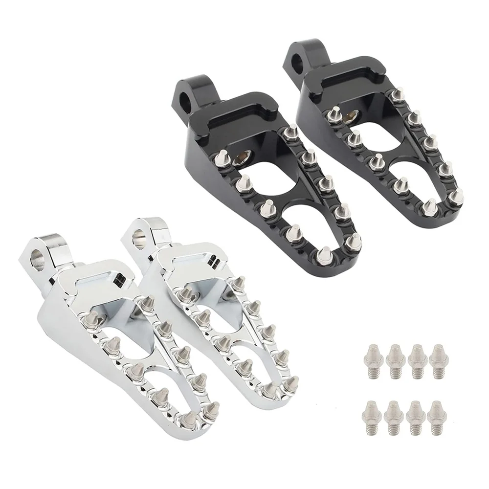 10mm podnóżki motocyklowe styl MX podnóżek pedał podnóżki 360 obrót dla Harley Sportster Fatboy Bobber Chopper