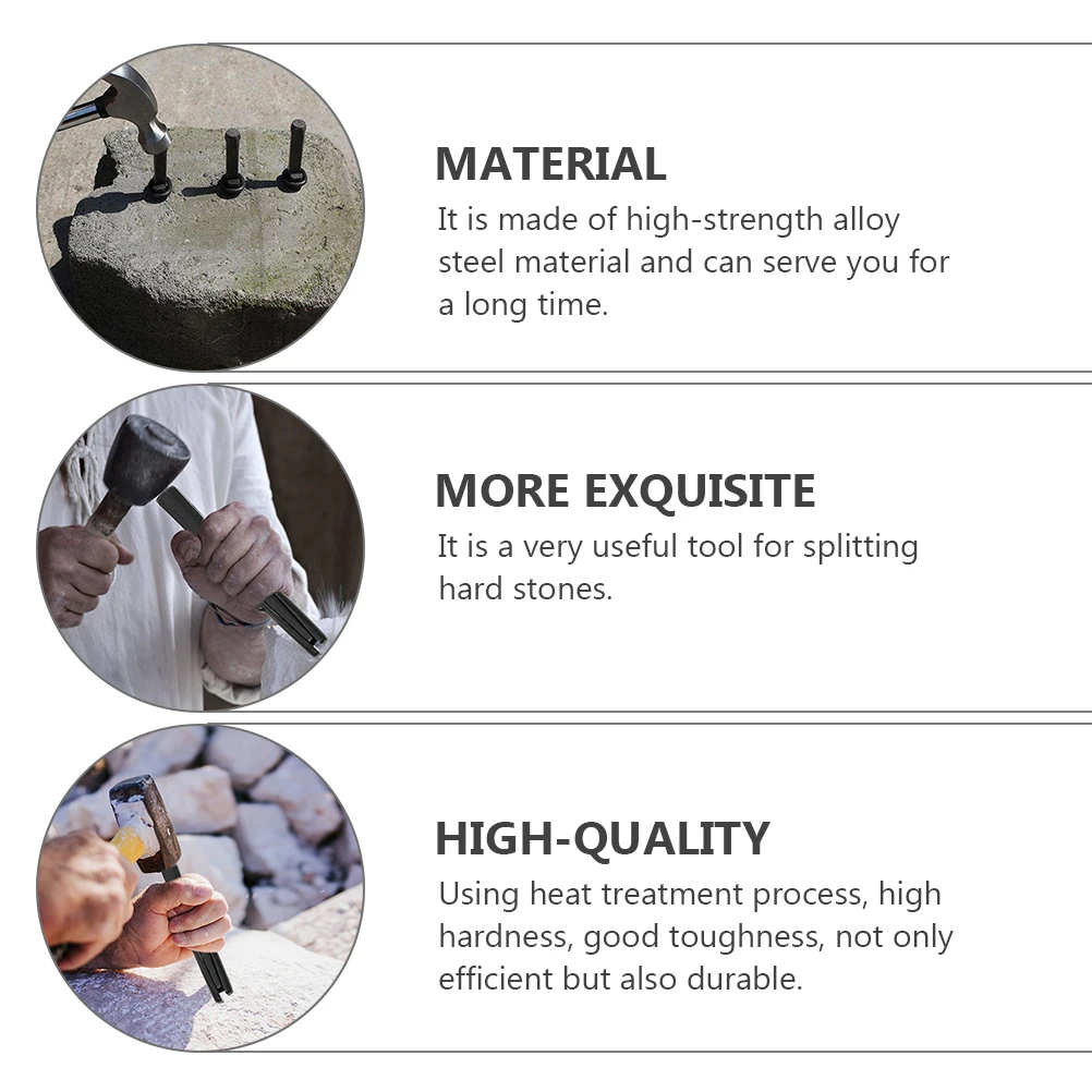 

Splitter Heavy Duty Tools for Splitting High Hardness Alloy Steel Wedge H Rocks Chopping Efficient Durable Stone
