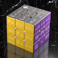 3x3x3 Magic Cube Chemical Periodic Table Physics Cube Students Mathematics English Formula Magico Cubo Educational Learning Toy