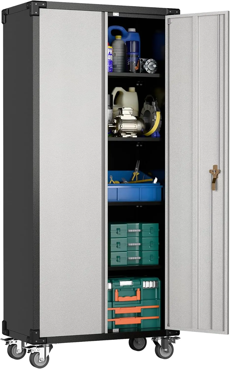 Garage Storage Cabinet with Wheels,72